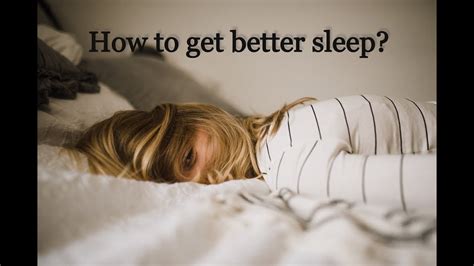 How To Get A Good Sleep Youtube