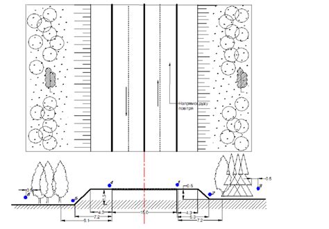 Cross Section Of Road Section Of Highway M 07 Km 24000 Download