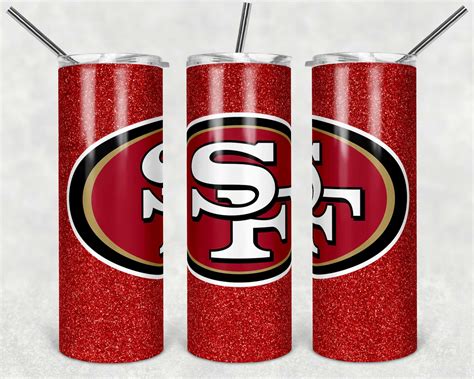 San Francisco 49ers Football Full Tumbler Tapered And Straight Etsy