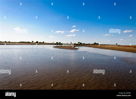 The River Chinab Right After Flood Stock Photo Alamy