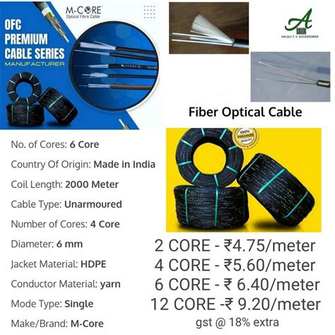 Fiber Optic Cable Unarmoured Km At Meter In New Delhi Id