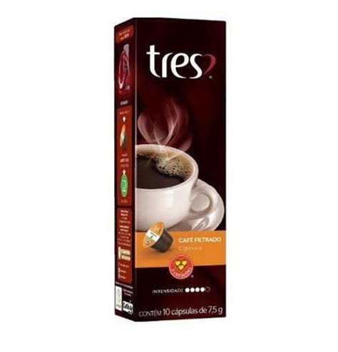 Café Tres 3 Corações Café Filtrado Clássico 10 Cápsulas 3 Coracoes