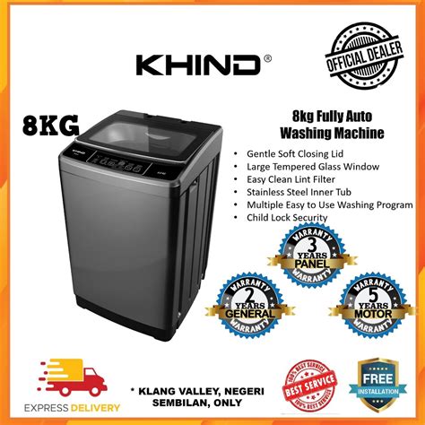 Khind 8KG Fully Auto Washing Machine Shopee Malaysia