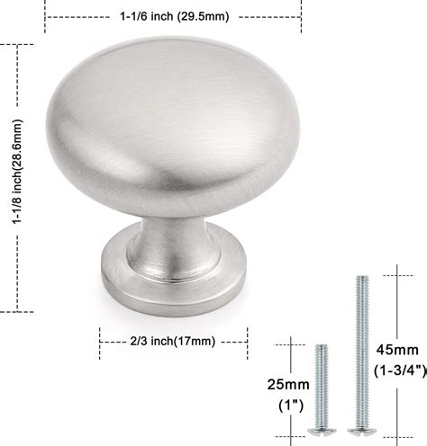 Probrico Paquete De Perillas Para Gabinete Pomos Redondos Para