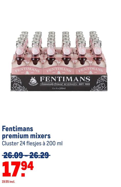 Fentimans Premium Mixers Aanbieding Bij Makro