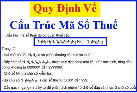 C U Tr C M S Thu Doanh Nghi P C Nh N H Kinh Doanh