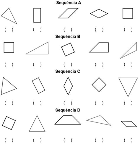 Sequência de triângulos e quadriláteros Fonte Elaborado pelos autores