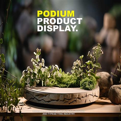 Premium PSD Luxury And Elegant Podium Stage Product Display Mockup