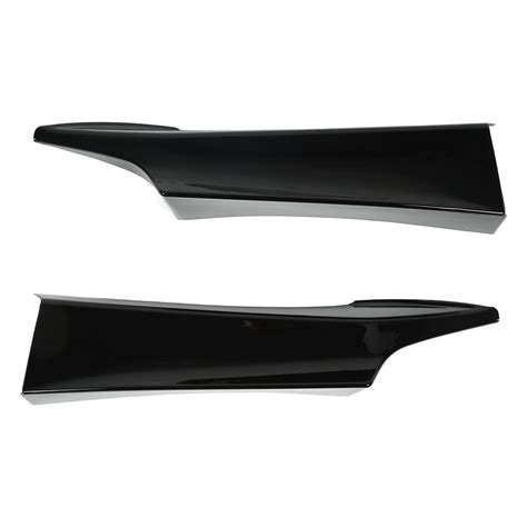 Pcs Front Bumper Lip Spoiler Kit Glossy Black Side Splitter Diffuser