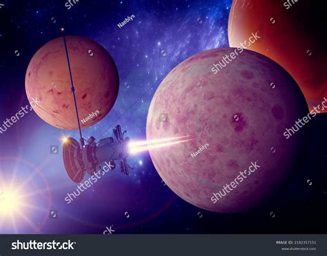 Planets Exoplanets Unexplored Galaxies Scifi New Stock Illustration