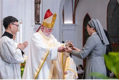 Archbishop Paul Richard Gallagher Hosts Catholic Mass In Hanoi