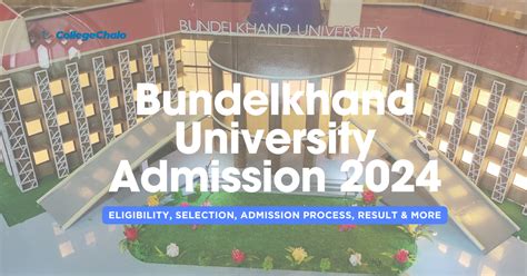 Bundelkhand University Admission 2024 Eligibility Selection Process