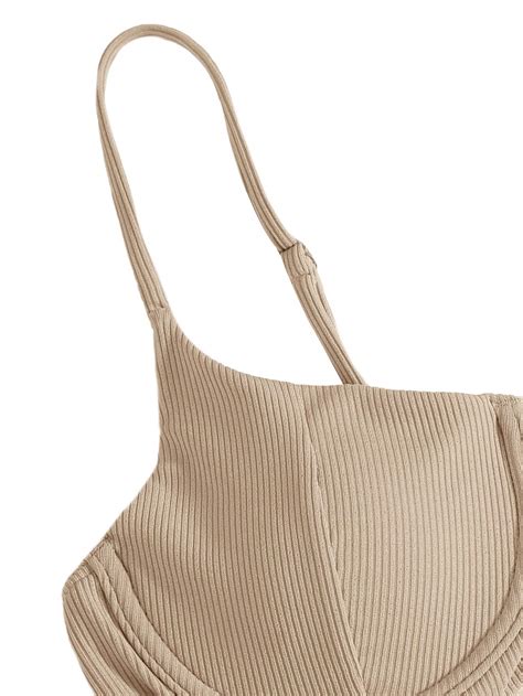 Buy Shein Women S Piece Bikini Set High Cut Push Up Underwire Bra Bathing Suit Online At