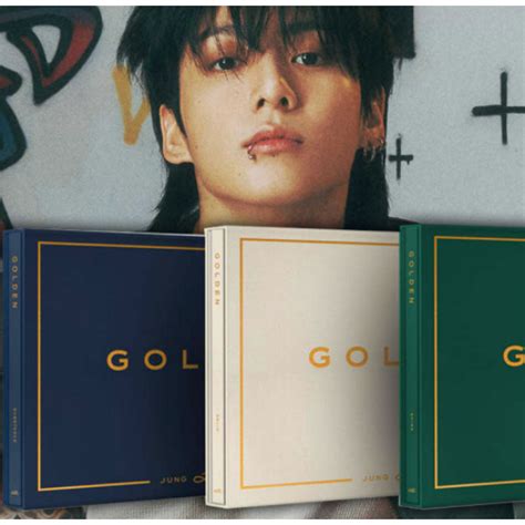 Jung Kook GOLDEN Photobook 3 Set Option Weverse Album Shopee