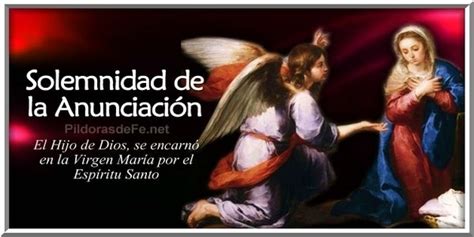 Solemnidad De Anunciaci N Santoral