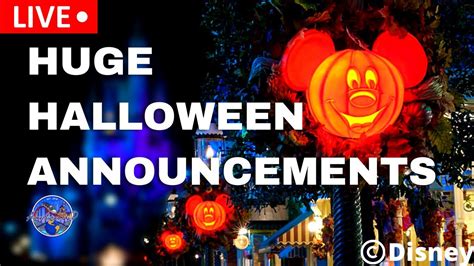 Live Halloween Announcements Disney S Boo Bash Universal S