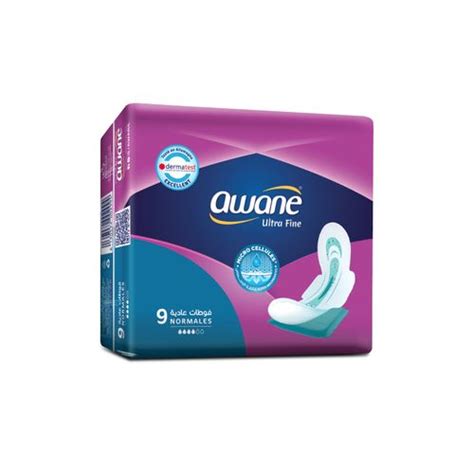 Awane Serviettes Hygiéniques Awane Ultra Fine Normale 9 Unités