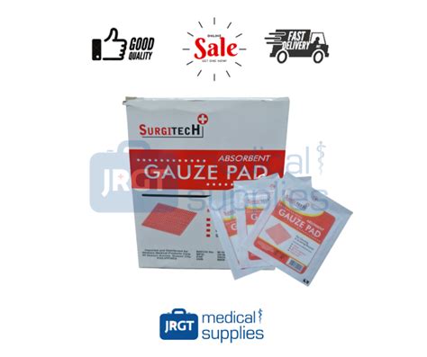 Sterile Gauze Pad 4x4 1 Box 100 Pcs Surgitech Lazada Ph