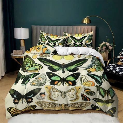 Butterfly Twin Bedding Set For Girls Teens Butterflies Bedspread Duvet