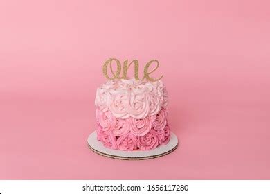 Pink Ombre Rose Cake Images Stock Photos Vectors Shutterstock