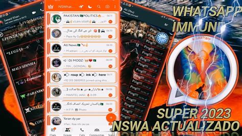 WHATSAPP INMUNE 2023 MODS NSWHATSAPP UNCLONE CLONE YouTube