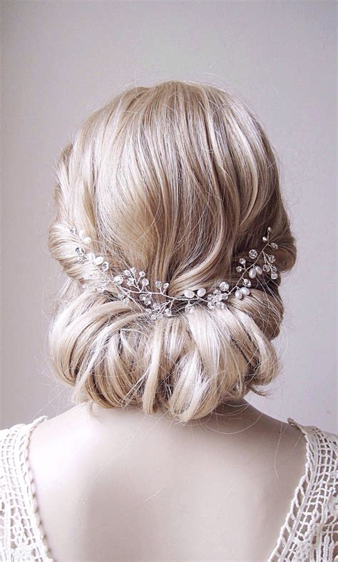 Bridal Hair Comb Pearl Hair Pins Pearl And Crystal Wedding Hair Piece