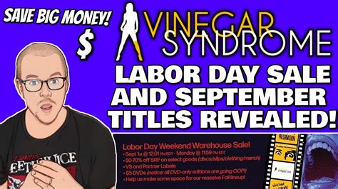 Vinegar Syndrome LABOR DAY Sale And SEPTEMBER Titles Revealed Big