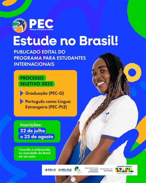 Estão Aberta As Inscrições Para O Programa De Estudantes Convênio Pec