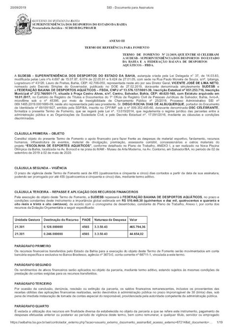 PDF despesas efetuadas anterior ou posterior ao período de termo