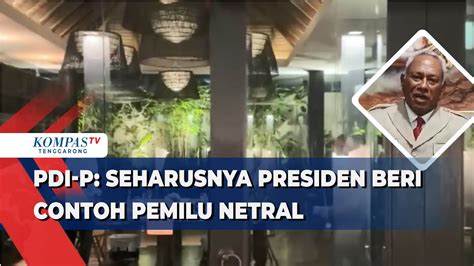 Presiden Jokowi Disinggung PDIP Soal Netralitas Usai Pertemuan Makan