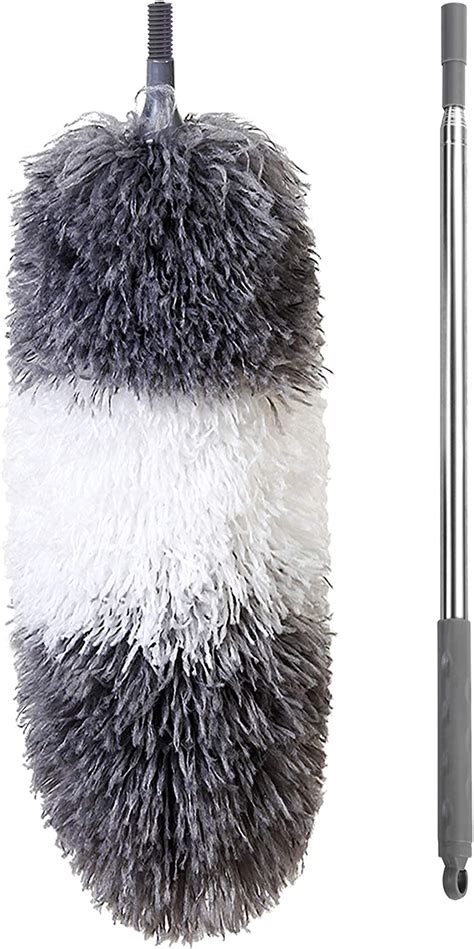 Boomjoy Extendable Pole Microfiber Head Feather Duster