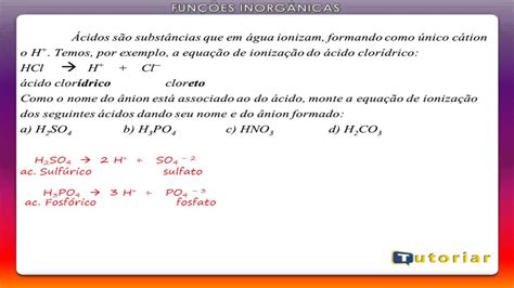 Exercício De Química Acidos E Bases Tutoriar Vídeo Aula Youtube