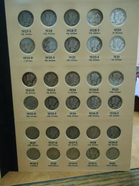 Nearly Complete Mercury Dime Collection