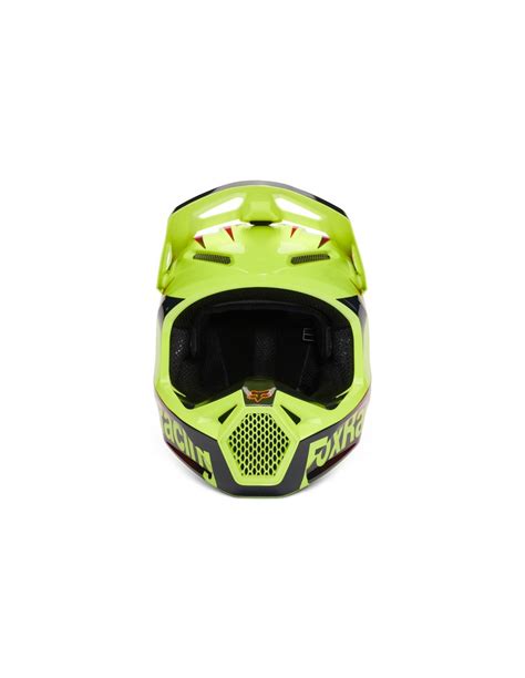 Fox Casco V Statk Red Yellow