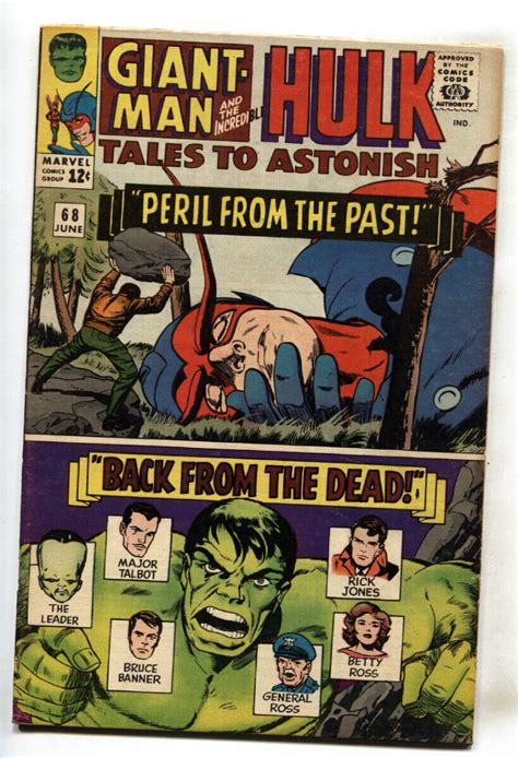 Tales To Astonish 68 Comic Book 1965 Hulk Marvel Fn VF Comic