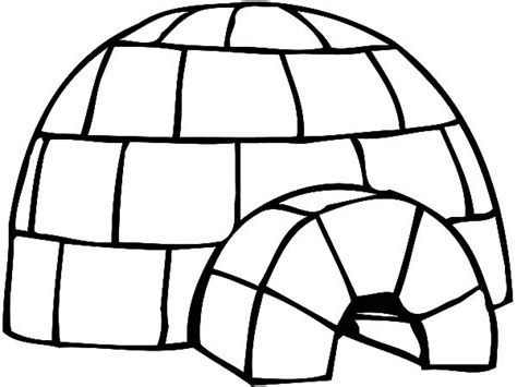 Igloo Coloring Page At Free Printable Colorings