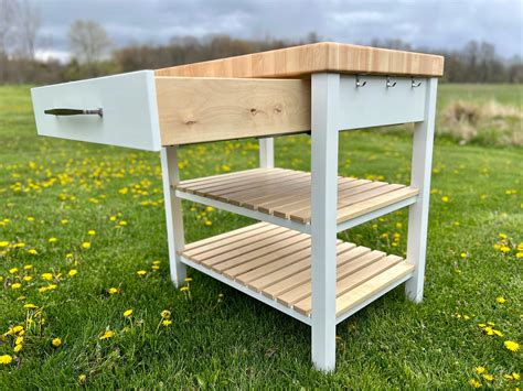 Butcher Block Kitchen Island Etsy