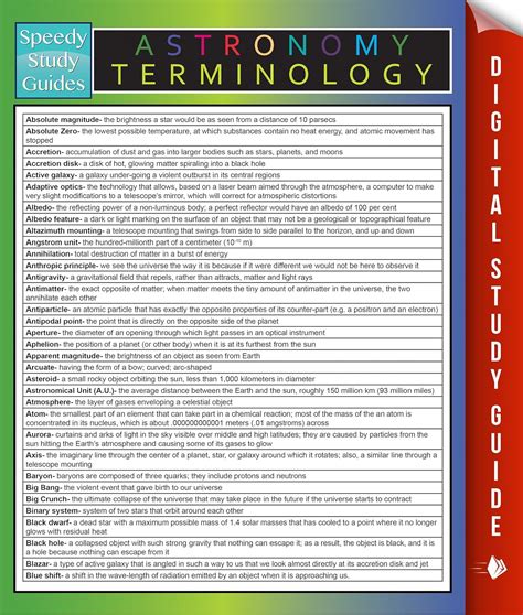 Amazon Astronomy Terminology Speedy Study Guides Self Teaching