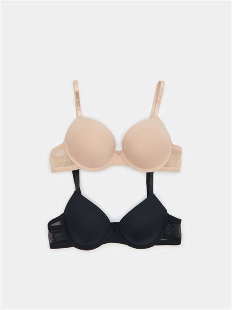 Sutien Push Up De Bumbac Pack Culoare Nude SINSAY U X