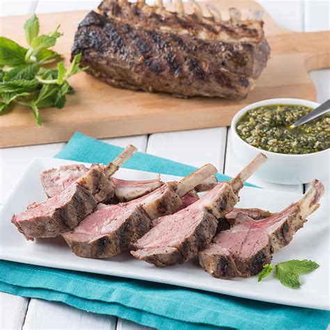 Rack Of Lamb With Mint Pesto New Zealand Spring Lamb