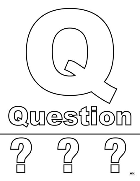 Letter Q Coloring Pages - 15 FREE Pages | Printabulls