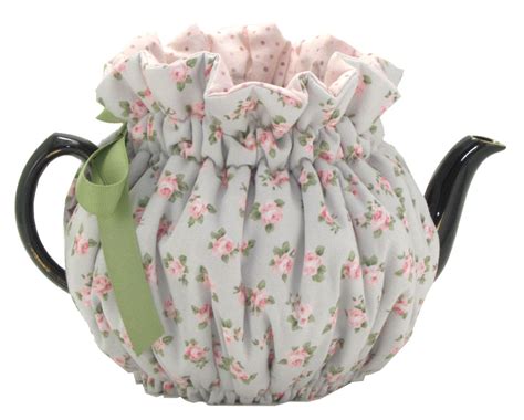 Wrap Around Tea Cozy 6 Cup Baby Blue Roses