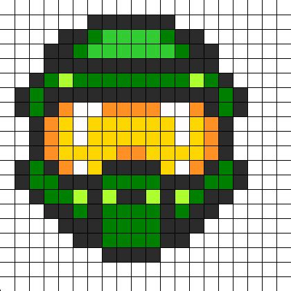 Pixel Art Minecraft Grid Halo