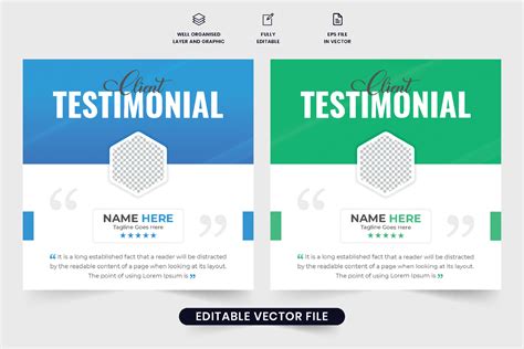 Customer Testimonials Layout