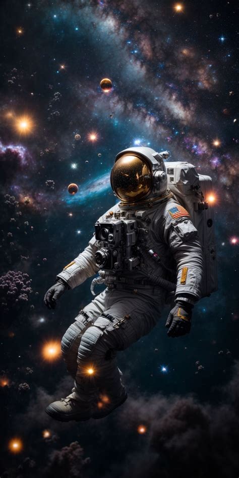 Astronaut Lost in Space Wallpaper