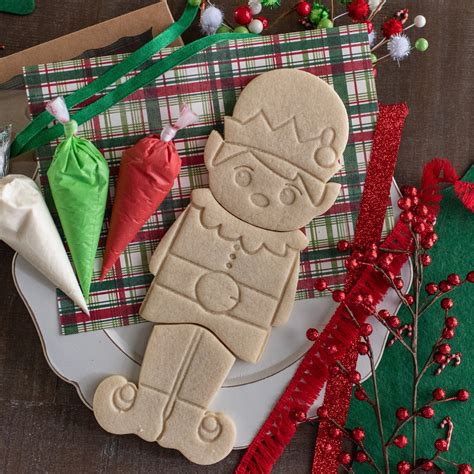 Elf Cookie Cutter Christmas Cookie Cutter Elf Cookie Cutter Etsy