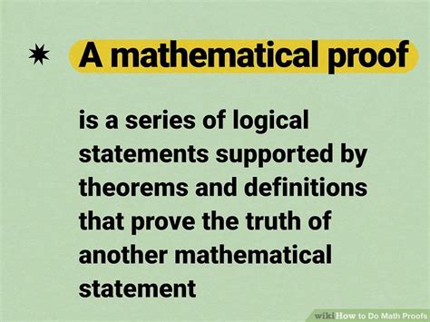 3 Ways To Do Math Proofs Wikihow