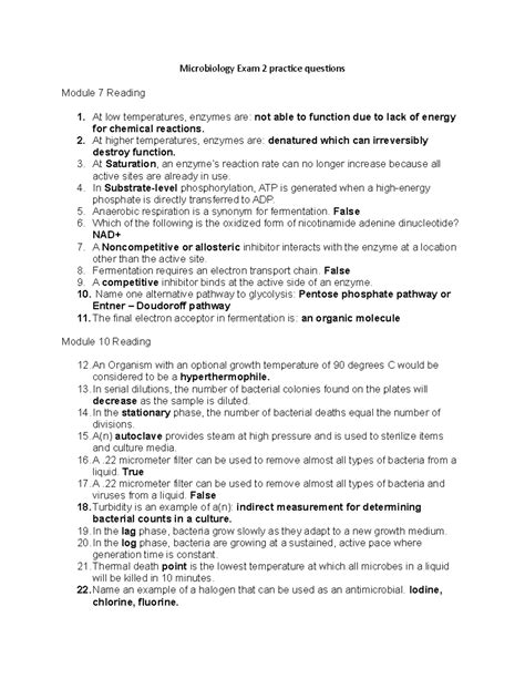 Microbiology Final Exam Questions And Answers Microbiology D