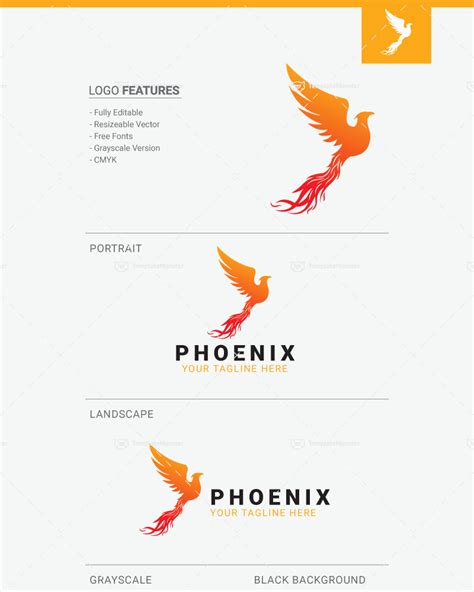 Phoenix Logo Template 67015 Templatemonster