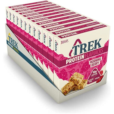 Trek High Protein Flapjack Morning Berry Gluten Free Plant Based